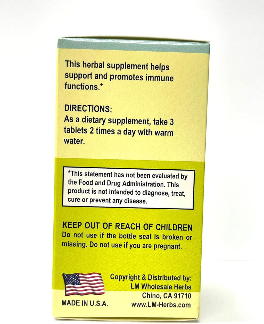 Forsythia Combo Herbal Supplement Helps Immune Functions 500mg 60 Tablets Made in USA