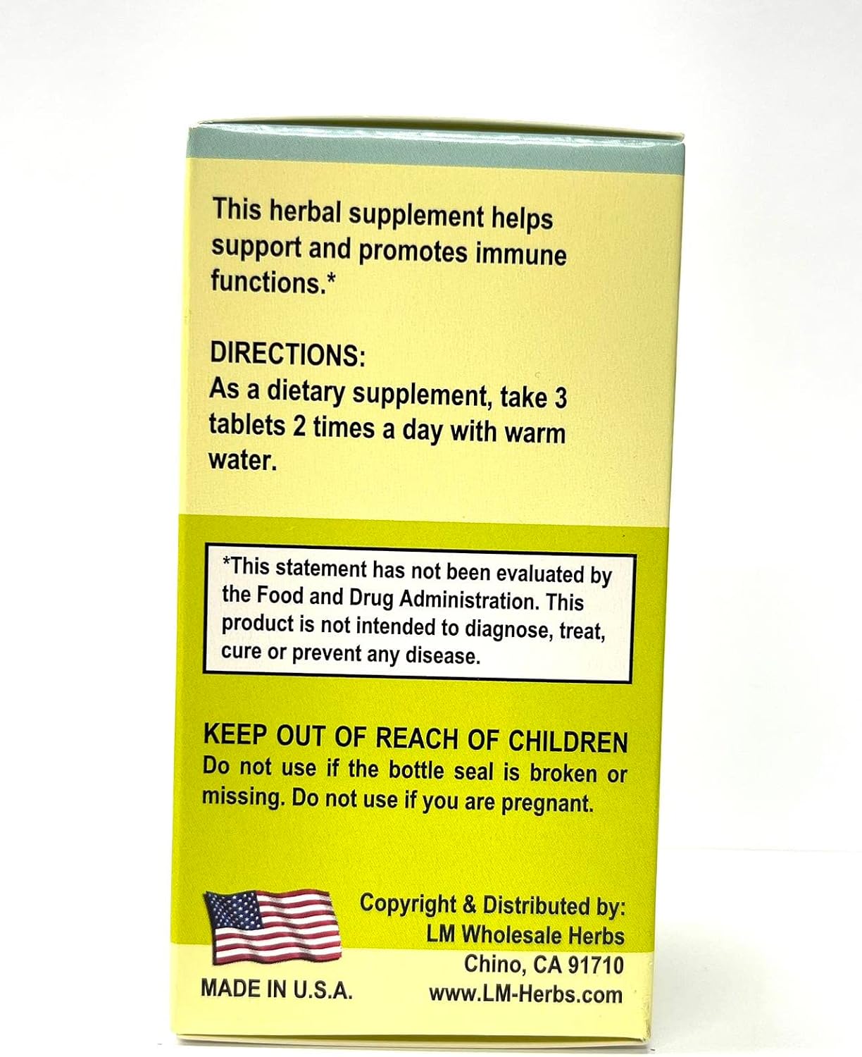 Forsythia Combo Herbal Supplement Helps Immune Functions 500mg 60 Tablets Made in USA