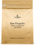PURE ORIGINAL INGREDIENTS Polvo de Propóleo de Abeja (1 lb) Sin Rellenos, Verificado en Laboratorio, Siempre Puro