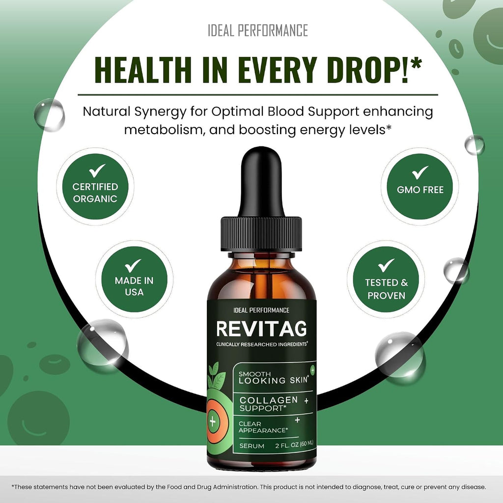 Revitag Drops – Suplemento Líquido para Apoyar la Circulación