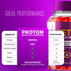 IDEAL PERFORMANCE Proton ACV Gummies, Official Proton Keto ACV Supplement Gummy - Maximum Strength, ProtonKeto + ACV Gummys, All Natural Formula Keto+ACV Premium Gummy Reviews (3 Pack)
