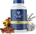 Balanced Vibe Brain Supplement 8 in 1 con Lion's Mane, Bacopa, Rhodiola, Ginkgo para Memoria, Enfoque y Claridad Mental, Sin Estimulantes, Vegano, 90 Cápsulas