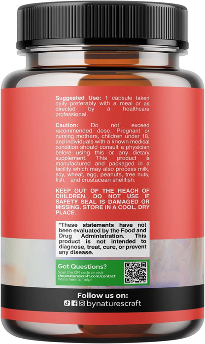 Natures Craft Biotina 10000 mcg - Cabello, – Sin gluten, soja, lácteos ni huevos: ideal para personas con – Image 9