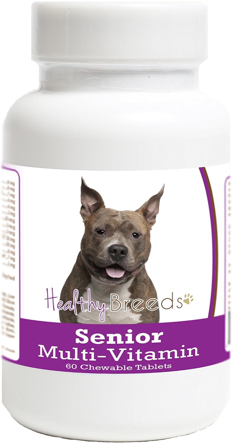Healthy Breeds American Staffordshire Terrier Senior Dog Multivitamin Tablets 60 Count