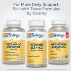 Solaray Vitamina C en Polvo 5000 mg con Calcio - Antioxidante y Apoyo Inmunitario, Vegano, Sin Gluten, 227 g