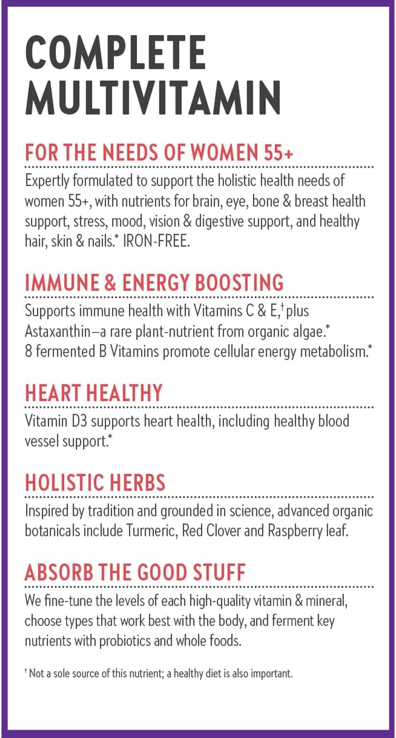 New Chapter Every Woman's One Daily 55+ - Multivitamínico para Mujeres - 72 Comprimidos