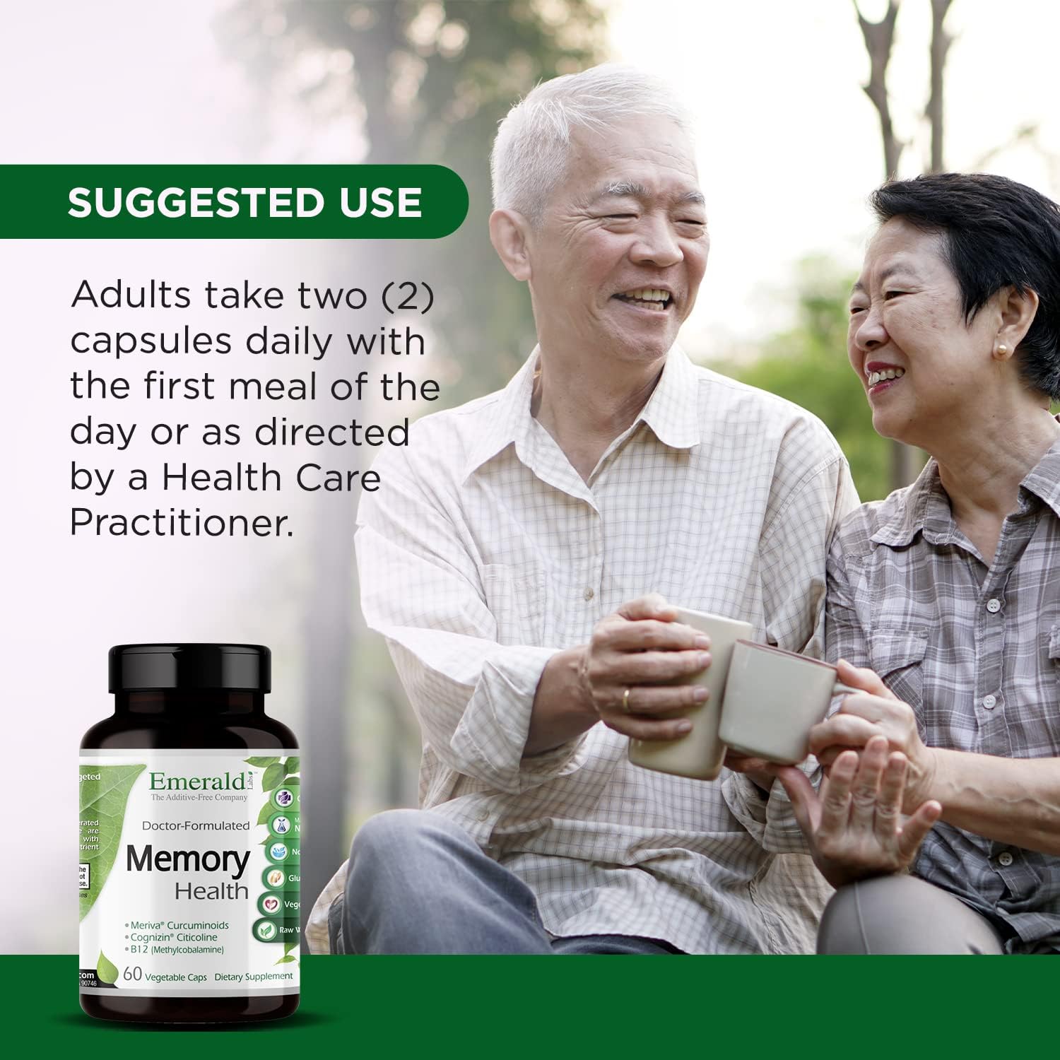 EMERALD LABS Memory Health – Suplemento para la Memoria y la Salud Cerebral