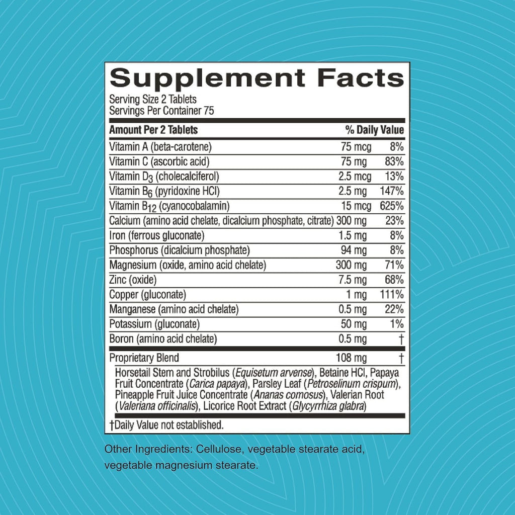 Nature's Sunshine Skeletal Strength, 150 comprimidos | Suplemento para la salud ósea