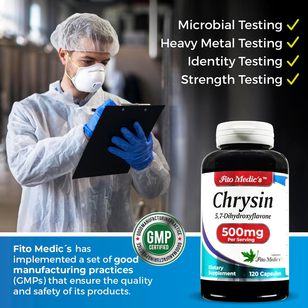 FITO MEDIC'S Lab Chrysin con Passiflora - 120 Cápsulas