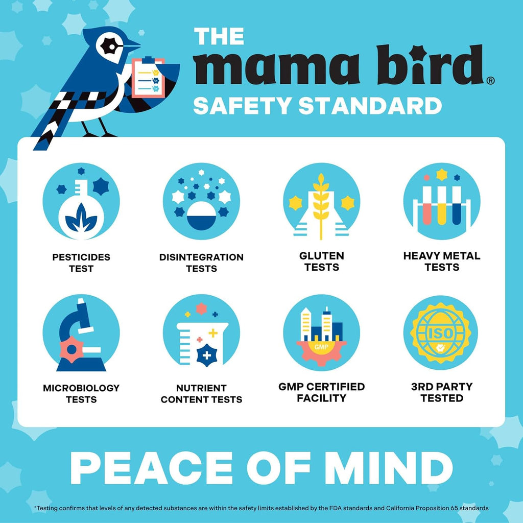 Mama Bird Kids Multi+ Gummies - Multivitamínico Infantil con Metilfolato, B12 y B6