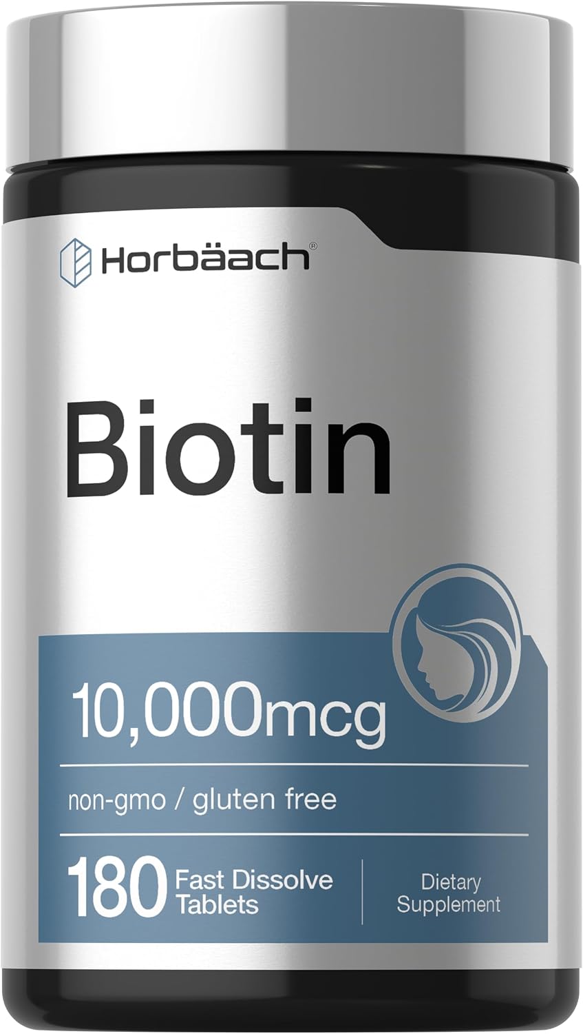 Horbäach Biotina 10000mcg - 180 Comprimidos de Disolución Rápida