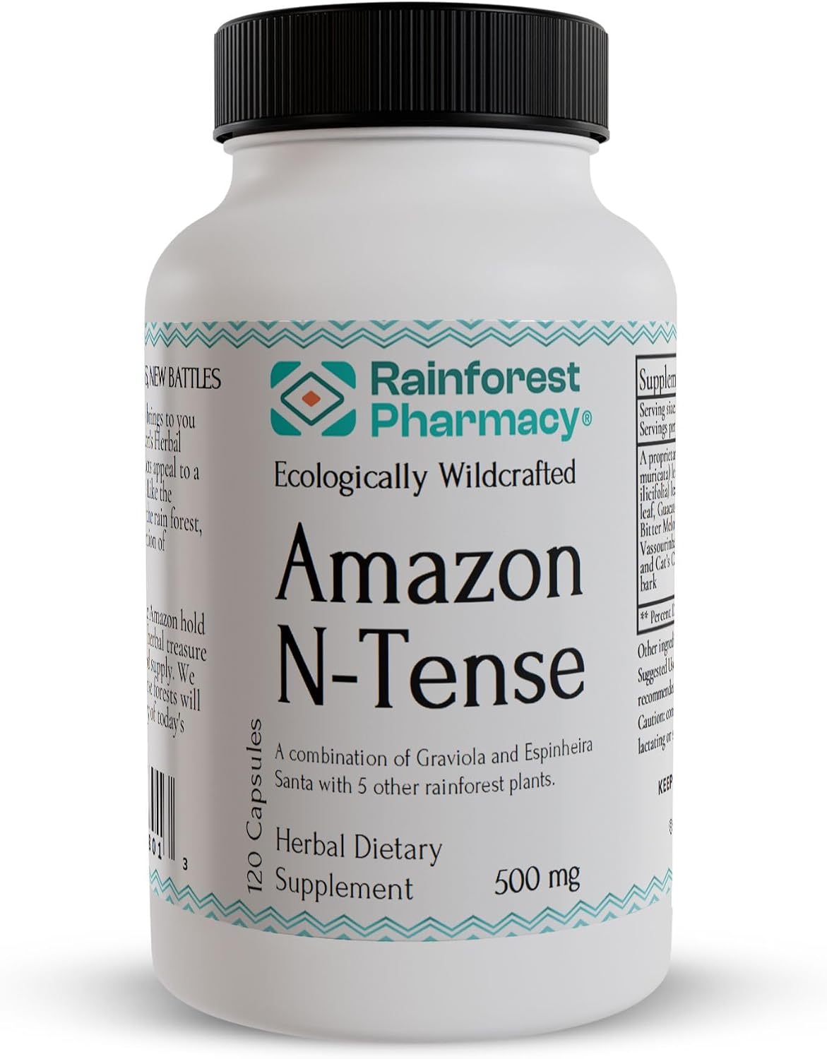 N-Tense Guanábana Graviola 500 mg - 120 Cápsulas Vegetarianas
