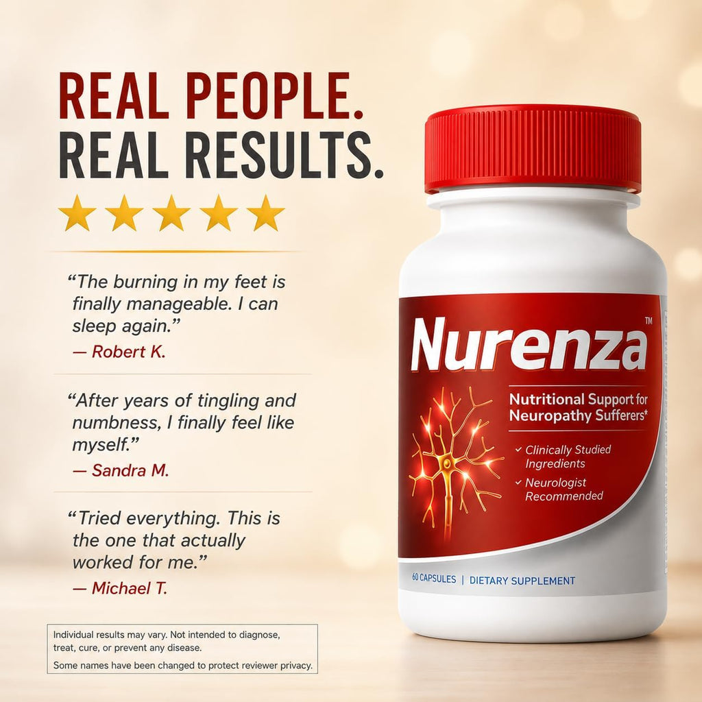 Vita Sciences Nurenza Nerve Health Supplement - Natural R-ALA 40x Stronger with Acetyl L-Carnitine and Benfotiamine - 60 Capsules