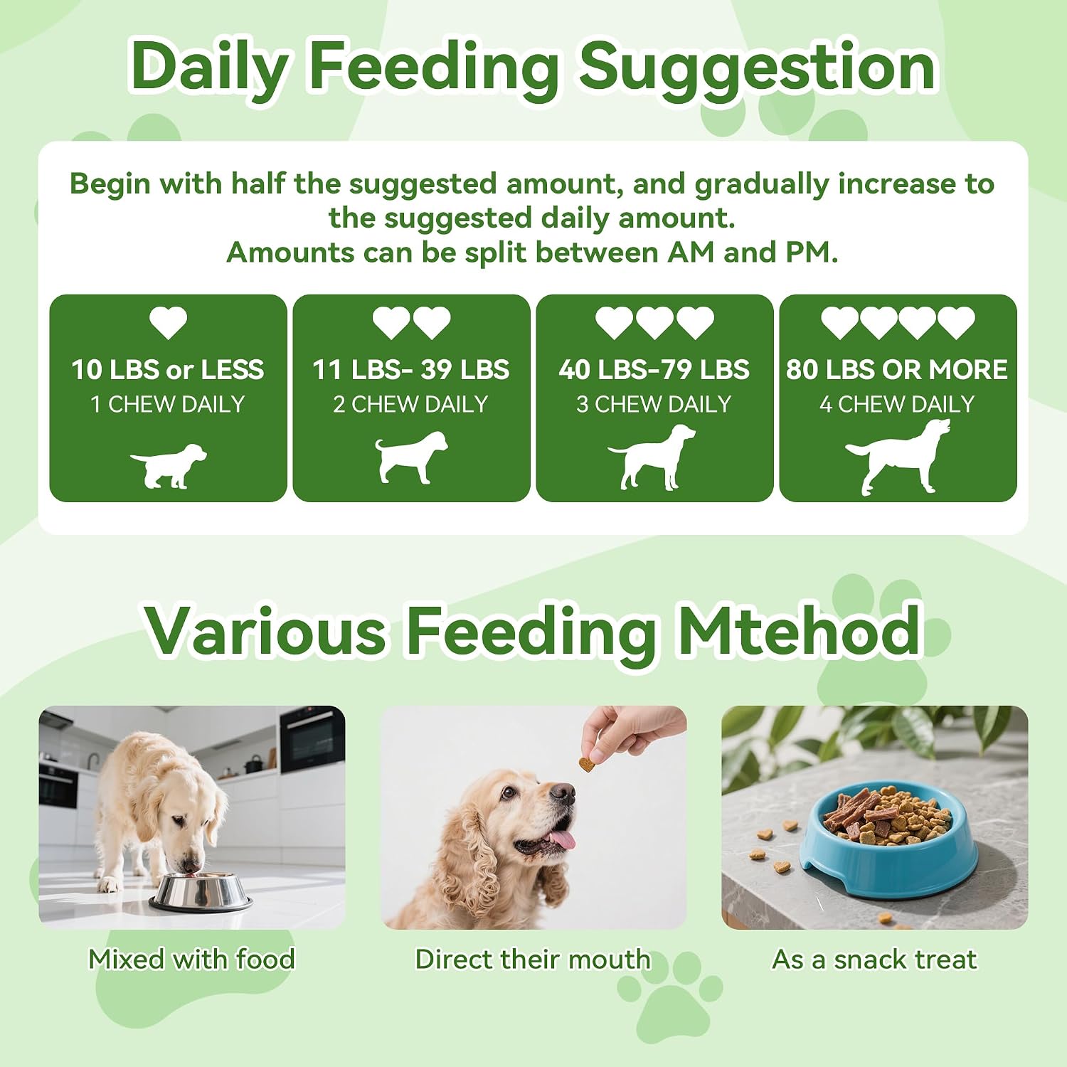 Woooha Probióticos para Perros con 6 Mil Millones UFC, Prebióticos y Enzimas Digestivas - 100 Masticables
