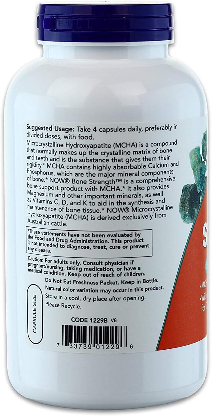 Now Foods Bone Strength - 240 Capsules (Paquete de 5 Botellas)