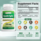 Best Naturals Eyebright 470 mg - 180 Cápsulas (Pack de 2)