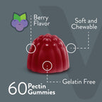 Viteey Vitamin B6 Gummies - 100mg de Vitamina B6 - 60 Gominolas Veganas