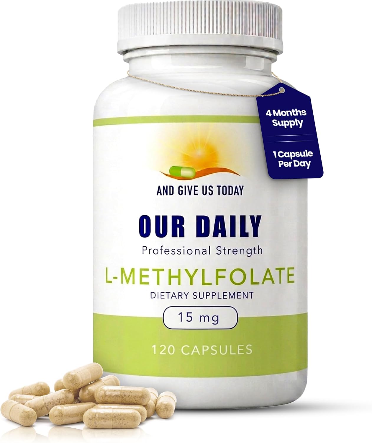 Our Daily Vites L-Metilfolato 15mg - 120 Cápsulas