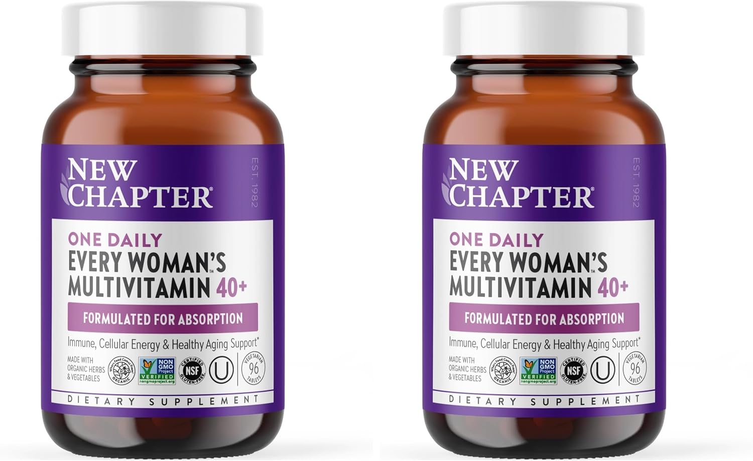 New Chapter Every Woman’s One Daily 40+ - Multivitamínico para Mujeres - 72 Comprimidos