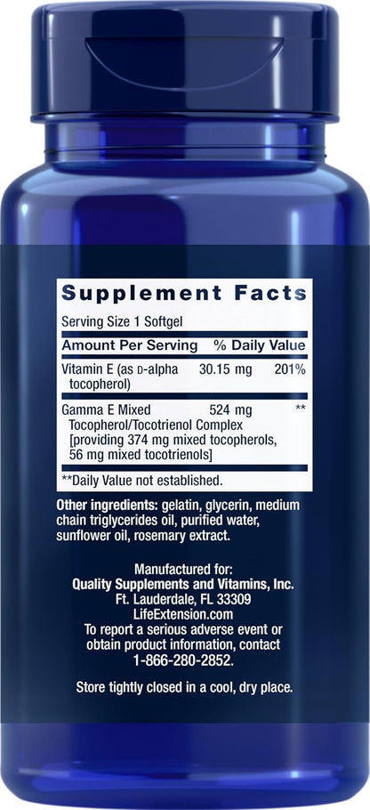 Life Extension Gamma E Mixed Tocopherols & – La vitamina E contribuye al funcionamiento normal del sistema – Image 2