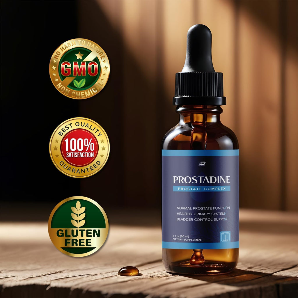 Prostadine Gotas para la Salud - Suplemento para la Vejiga y la Micción, Fórmula Mejorada 2024 (Pack de 3 - 3 Meses de Suministro)