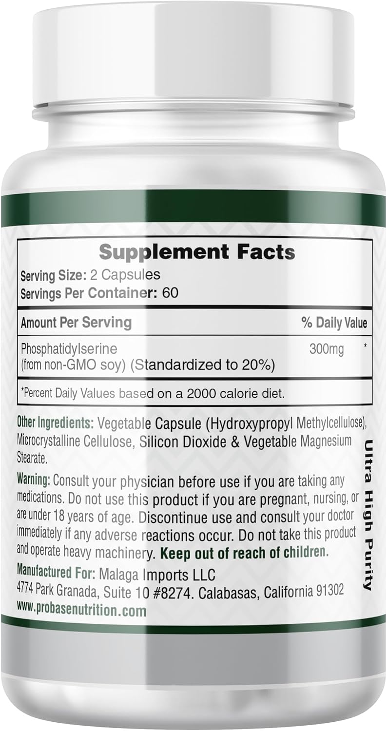 Probase Nutrition Phosphatidylserine 300mg – 120 Cápsulas