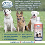 Omega Alpha Aceite de Salmón Salvaje para Perros y Gatos - 1L