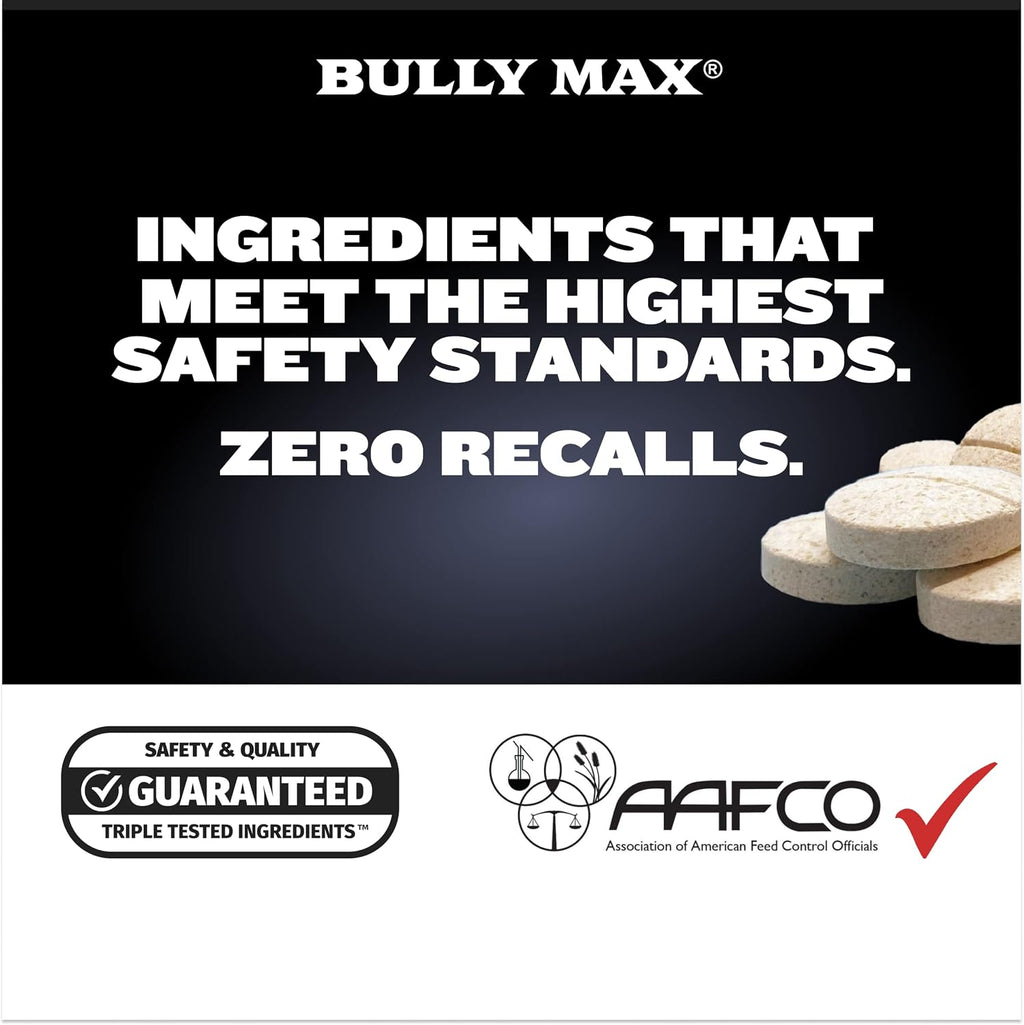 Bully Max 2 en 1 Potenciador Muscular y Multivitamínico para Perros - 30 Comprimidos Masticables