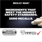Bully Max 2 en 1 Potenciador Muscular y Multivitamínico para Perros - 30 Comprimidos Masticables