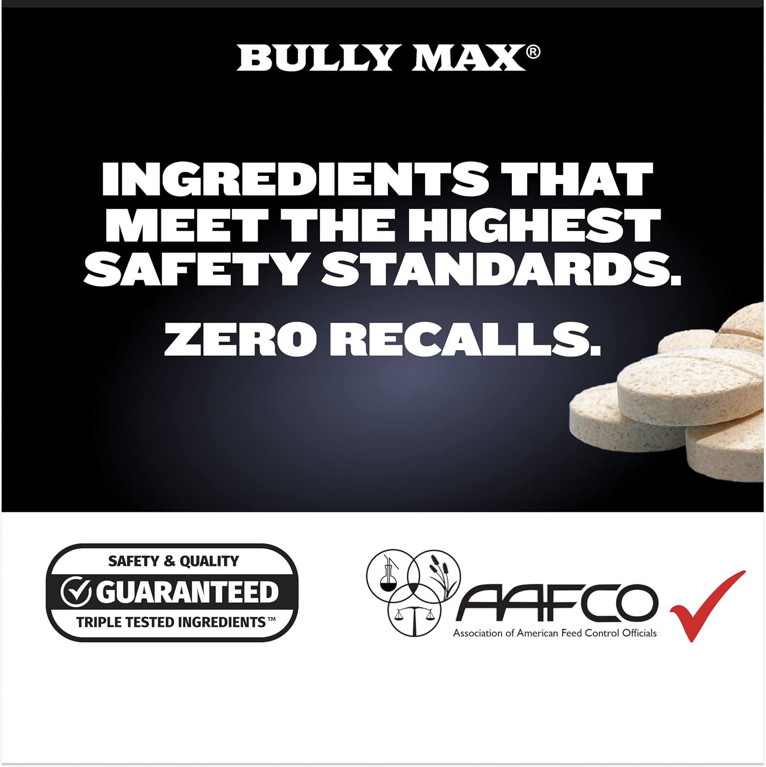 Bully Max 2 en 1 Potenciador Muscular y Multivitamínico para Perros - 30 Comprimidos Masticables