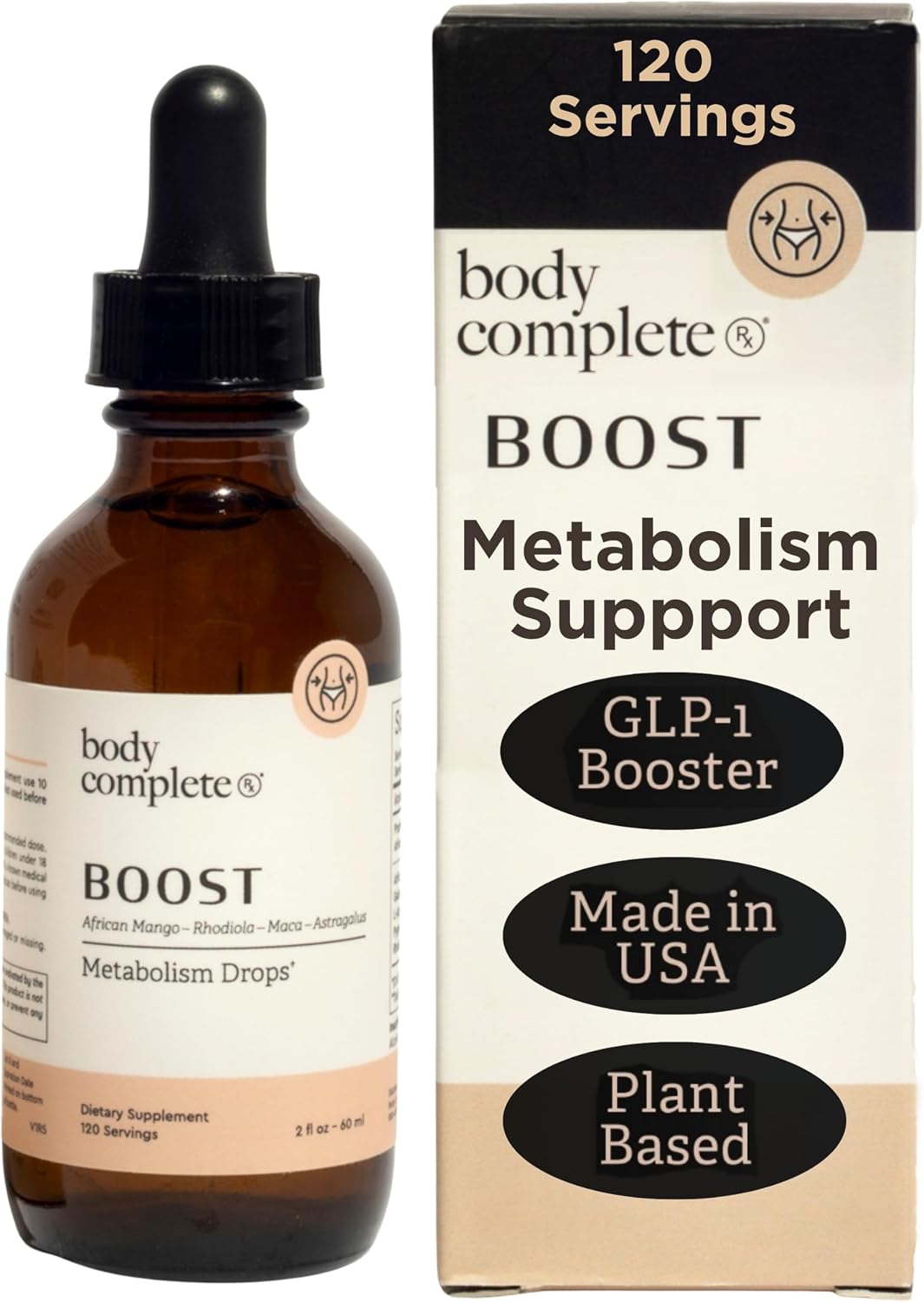 Boost Drops con Maca, Aminoácidos y Rhodiola - Suplemento Líquido para Energía y Digestión, 60 ml