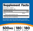 Nutricost Rutina 500mg, 180 Cápsulas - Vegano, Sin Gluten y Non-GMO