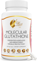 Cocó March N.M.D. Glutatión Molecular 500 mg – Antioxidante Potente para Apoyo Inmunológico y Belleza, Bajo Peso Molecular, Vegano, Sin Gluten, Soja y Lácteos, 60 Cápsulas Vegetales