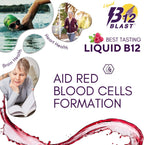 Bricker Labs B12 Blast Metilcobalamina 1000mcg - Suplemento Líquido Sublingual de Vitamina B12, Vegano, 59 Dosis