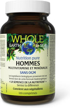 Natural Factors Whole Earth & Sea Multivitamínico y Mineral para Hombres - 120 Comprimidos (60 Dosis)