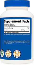 Nutricost L-Leucina 2,000 mg, 120 Cápsulas Vegetarianas