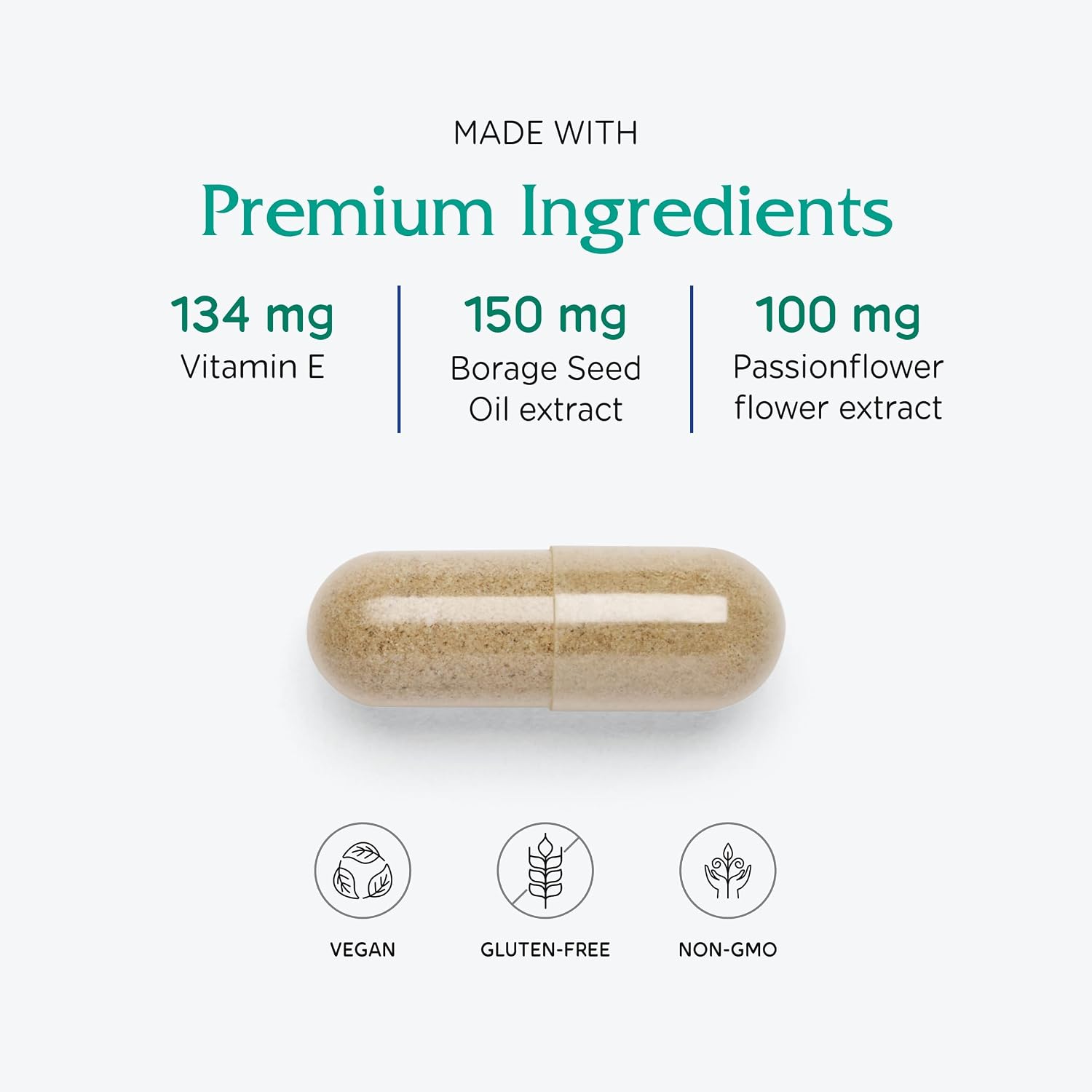 Vitanica Women's Phase I - Apoyo Premenstrual - Vegano - 60 Cápsulas