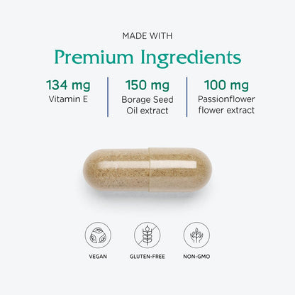Vitanica Women's Phase I - Apoyo Premenstrual - Vegano - 60 Cápsulas – Image 4