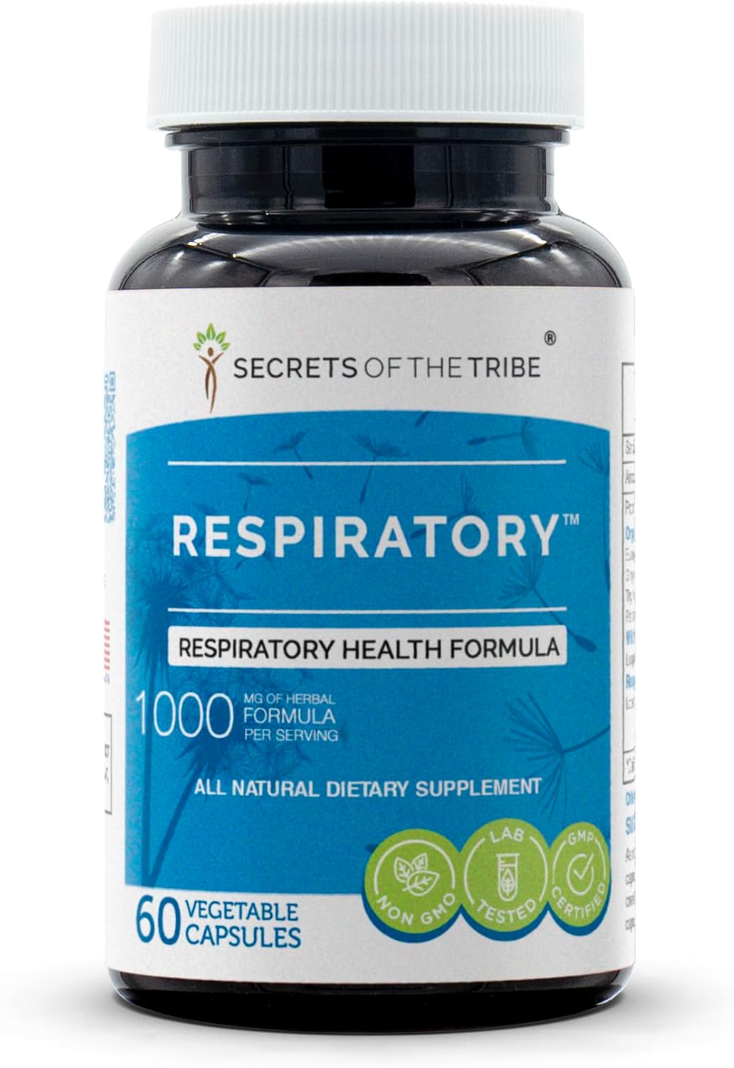 Secrets of the Tribe - Fórmula de Salud Respiratoria, Suplemento Herbal (60 Cápsulas)
