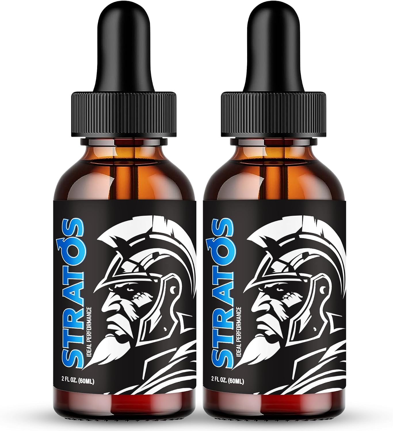 Stratos Drops, Gotas Líquidas Oficiales - Suplemento para Hombres de Máxima Potencia (Pack de 2)
