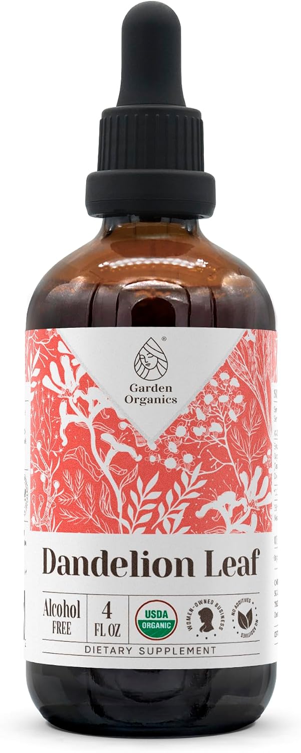 Extracto de Diente de León Orgánico Sin Alcohol - Tintura de Alta Potencia, 60 ml