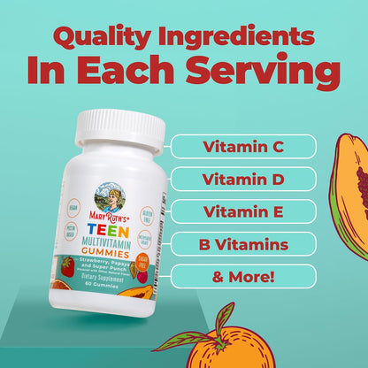 MaryRuth's Multivitamin Gummies for Teens - – Vitaminas B6 y B12: Contribuyen al metabolismo energético normal, al – Image 5