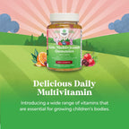 Natures Craft Kids Multivitamin Gummies - Multivitamínico Infantil en Gominolas con Vitaminas A, C, D3, E, B6 y B12, Zinc y Yodo - Fórmula Masticable para la Salud Infantil - 60 Recuento