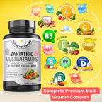 NOON VITAMINS Multivitamínico bariátrico con hierro – 60 cápsulas líquidas