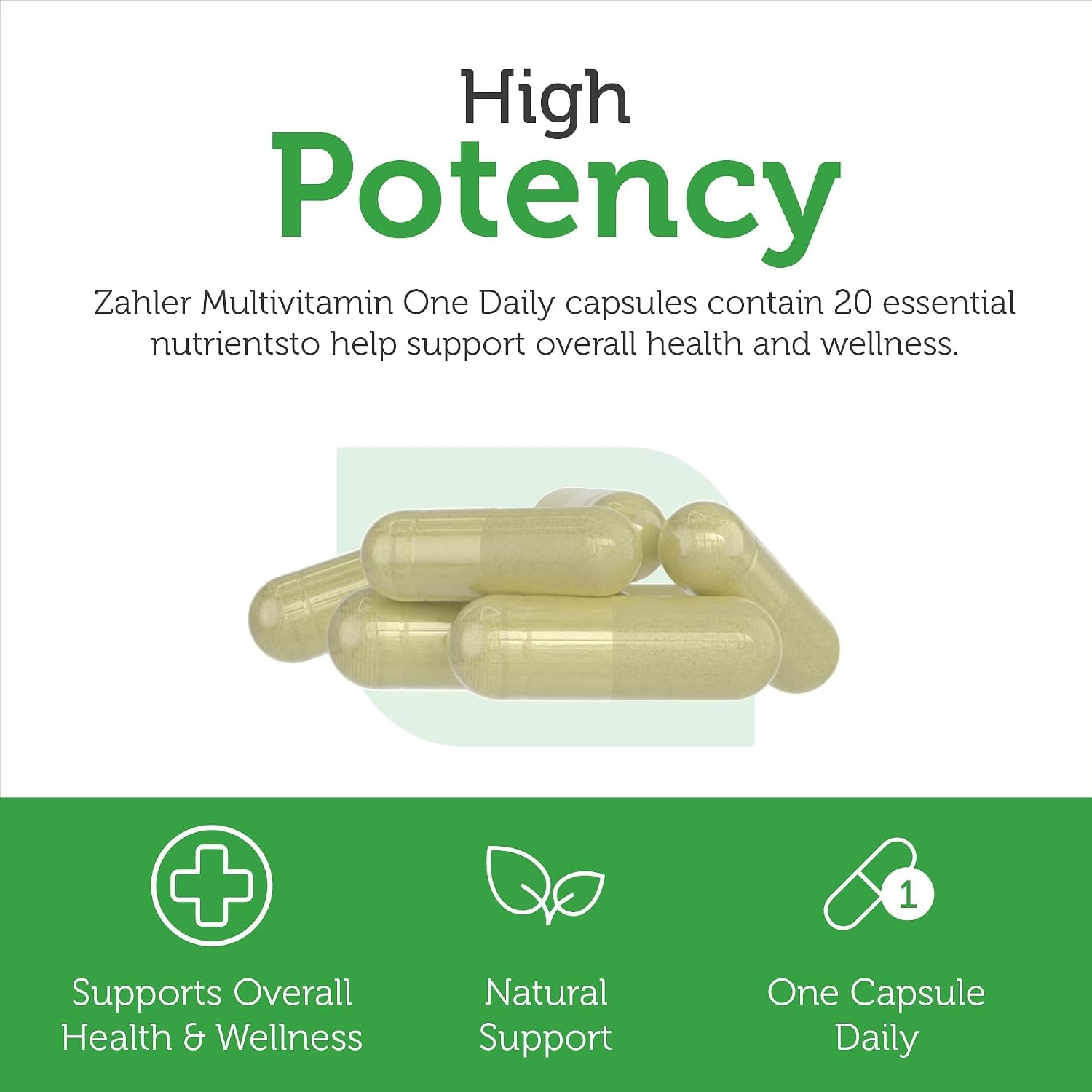 Zahler Multivitamínico Vegano Diario - 60 Cápsulas - Para Hombres y Mujeres