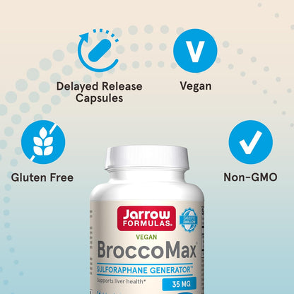 Jarrow Formulas BroccoMax Generador de Sulforafano 35 mg – 120 Cápsulas Vegetales de Liberación Retardada – Image 5