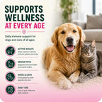 VetriScience DMG Immunity Health Easy-Dose Líquido - Suplemento Inmunitario para Perros y Gatos, Hipoalergénico, 114 ml