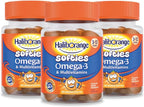 Haliborange Kids Omega-3 y Multivitaminas Softies Naranja 30 unidades (Pack de 3)