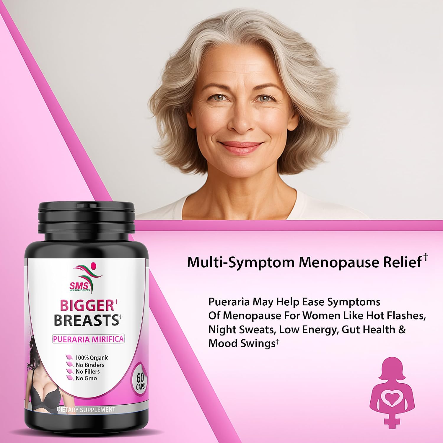 Pueraria Mirifica 500mg Root Extract - Suplemento Herbal para el Bienestar Femenino, 60 Cápsulas Veganas