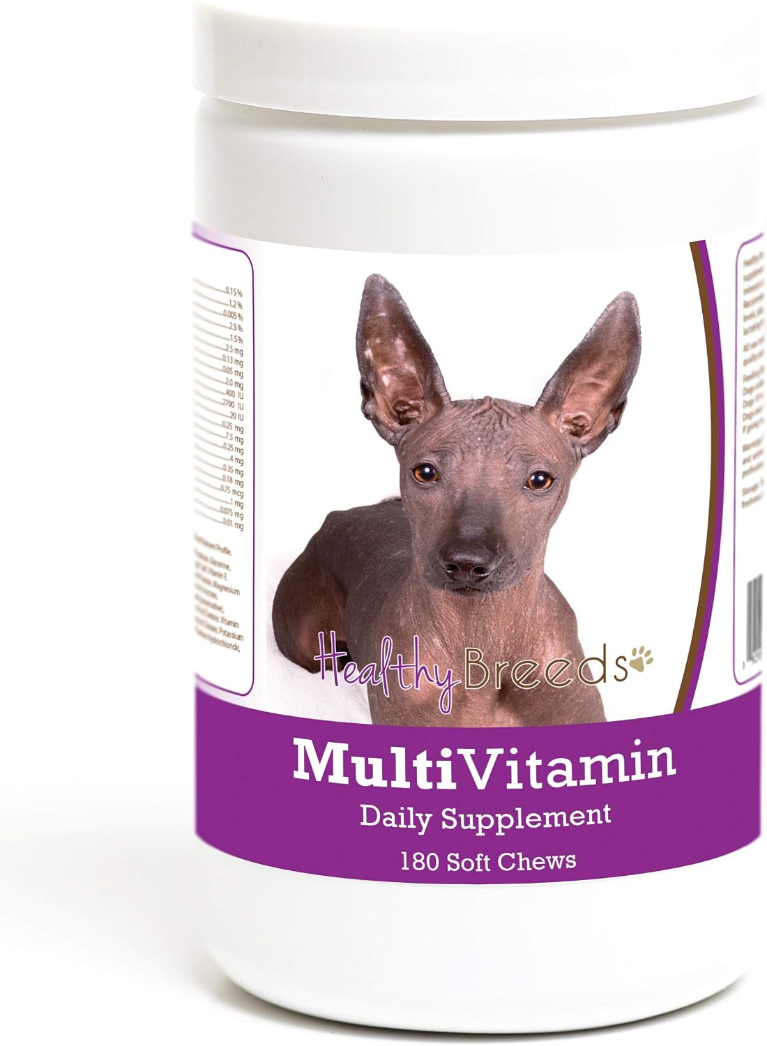 Healthy Breeds Multivitamínico en Masticables Suaves para Perros Xoloitzcuintli, 180 Unidades